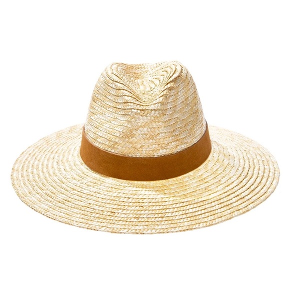 New Gigi Pip The Isla straw Fedora hat in Natural One size - Picture 3 of 7